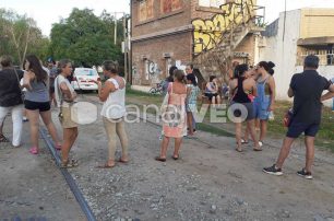 Manifestación por inseguridad barrio Candioti Norte y Sargento Cabral