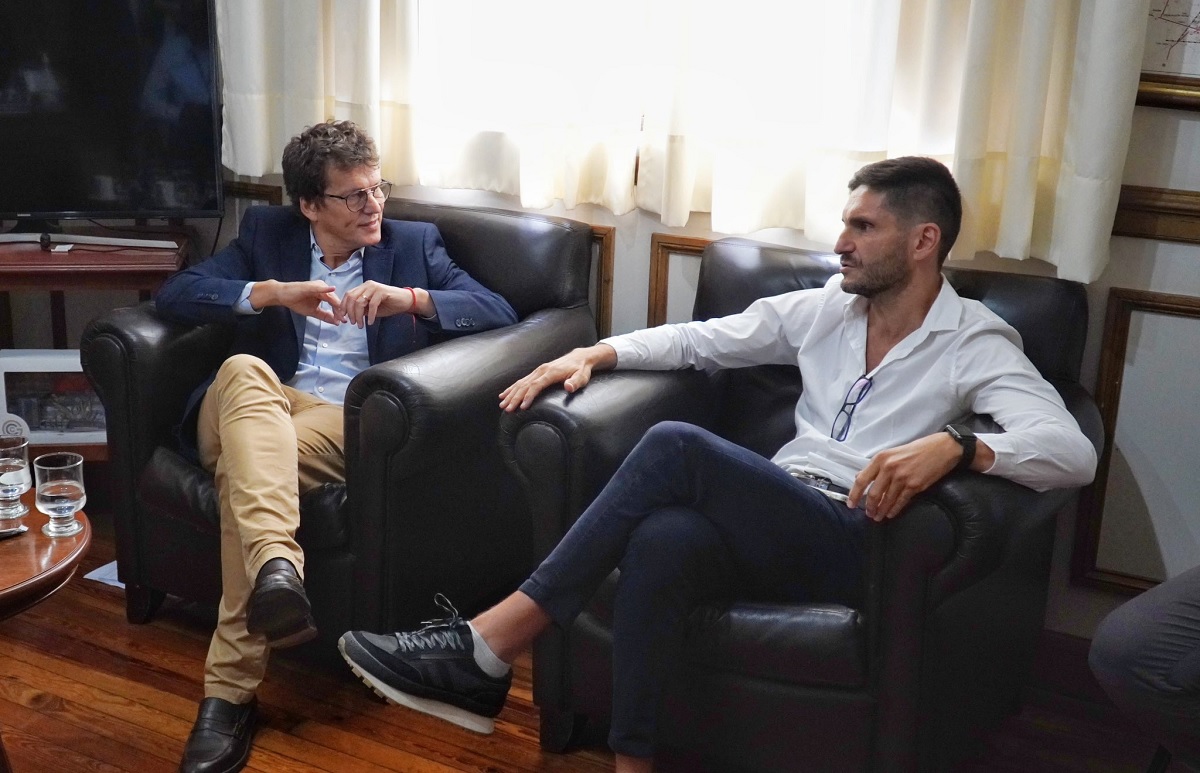 José Luis Giusti y Maximiliano Pullaro en Santa Fe.