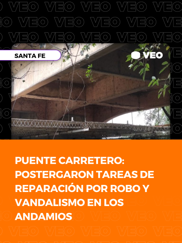 🚨 ROBARON ELEMENTOS DE TRABAJO PARA LA REPARACIÓN DEL PUENTE CARRETERO