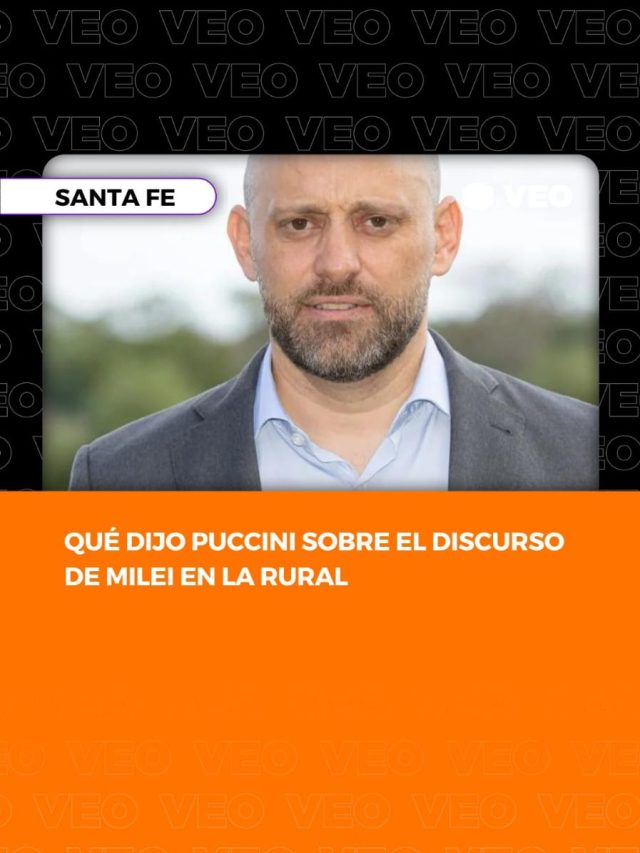 Qué dijo Puccini sobre el discurso de Milei en la Exposición Rural