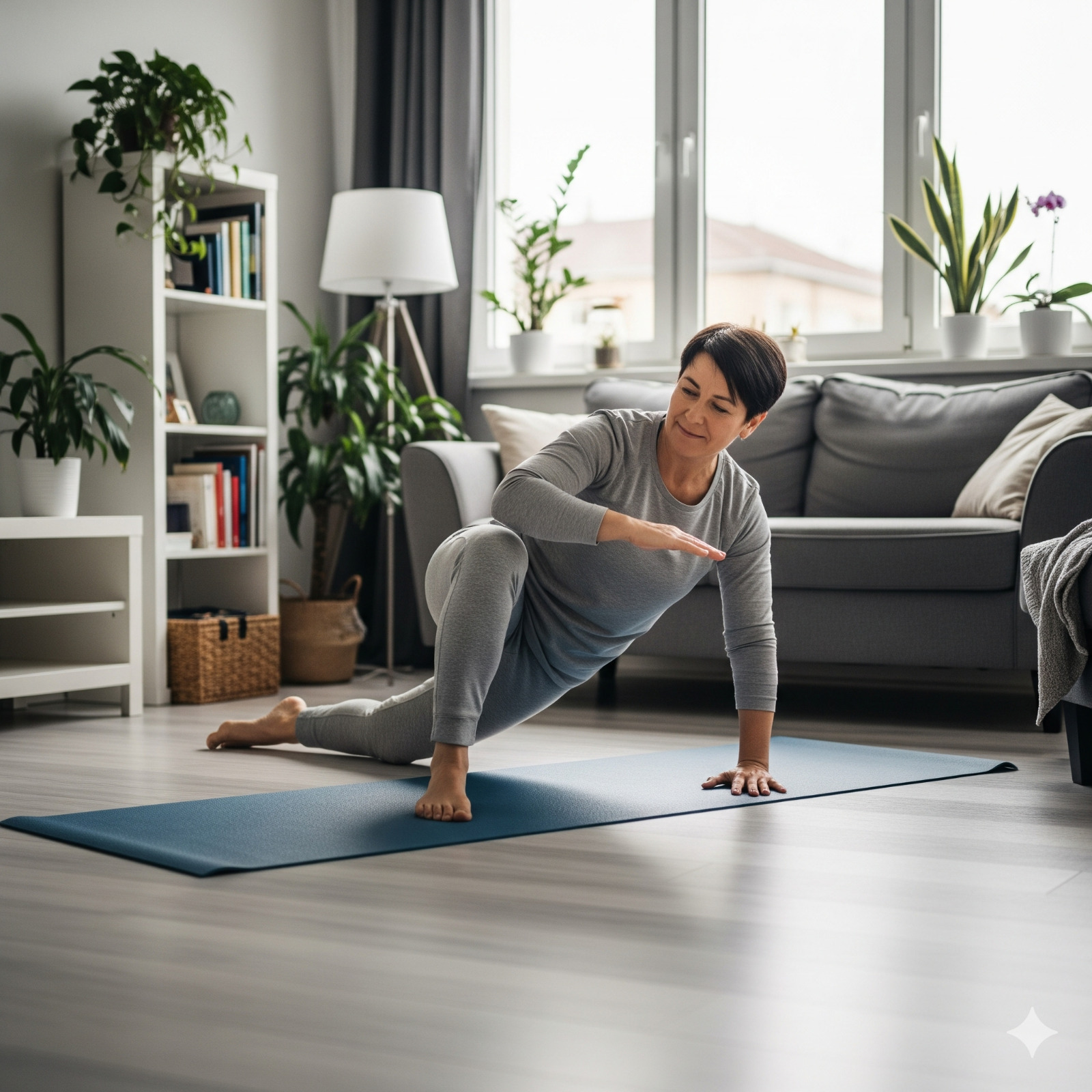 Marian GomezGomez in a powerstrong pose her musclesphysique toned and definedsculpted