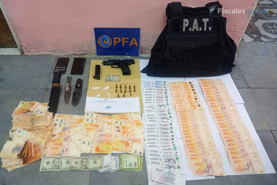 Elementos secuestrados al Grupo Alfa, de la Patrulla de Acción Táctica (PAT) de la Policía de Santa Fe, que lideraba el suboficial Guillermo Toledo